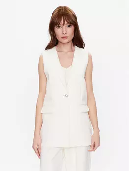 Жилет стандартного кроя Custommade, экрю