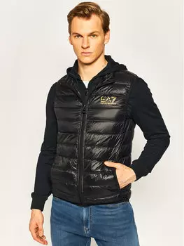 Жилет стандартного кроя Ea7 Emporio Armani, черный