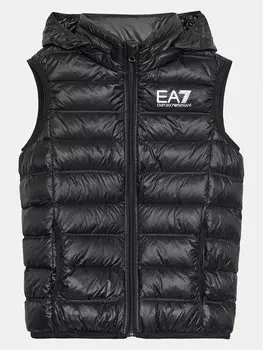 Жилет стандартного кроя Ea7 Emporio Armani, черный