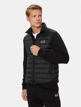 Жилет стандартного кроя Ea7 Emporio Armani, черный
