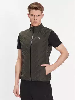 Жилет стандартного кроя Ea7 Emporio Armani, хаки