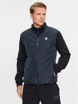 Жилет стандартного кроя Ea7 Emporio Armani, синий
