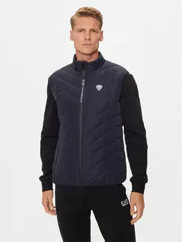 Жилет стандартного кроя Ea7 Emporio Armani, синий
