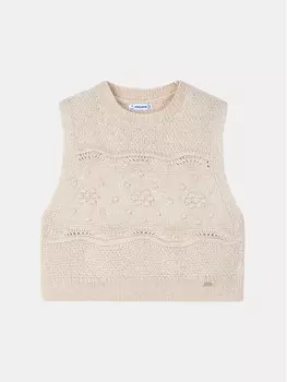 Жилет стандартного кроя Mayoral, бежевый