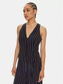 Жилет стандартного кроя Norma Kamali, синий