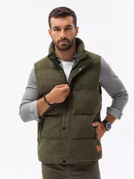 Жилет стандартного кроя Ombre, хаки