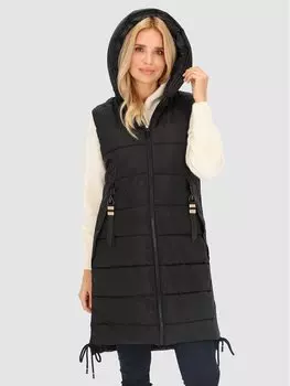 Жилет стандартного кроя Perso, черный