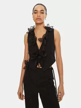 Жилет стандартного кроя Rotate, черный