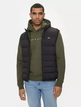 Жилет стандартного кроя Tommy Jeans, черный