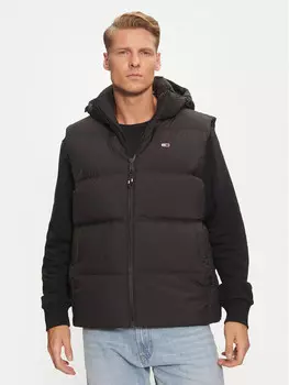 Жилет стандартного кроя Tommy Jeans, черный
