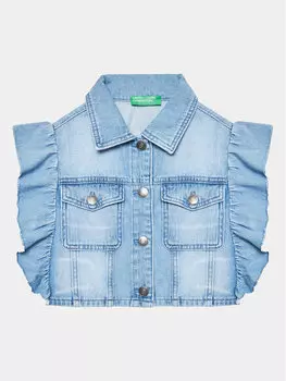 Жилет стандартного кроя United Colors Of Benetton, синий