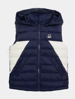 Жилет стандартного кроя United Colors Of Benetton, синий