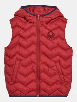 Жилет стандартного кроя United Colors Of Benetton, красный