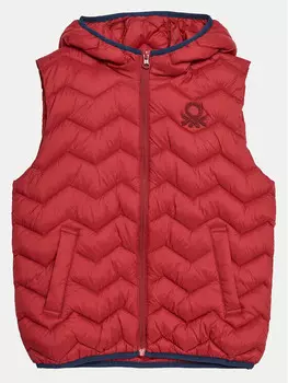 Жилет стандартного кроя United Colors Of Benetton, красный