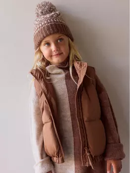 Жилет стандартного кроя Vero Moda Girl, коричневый