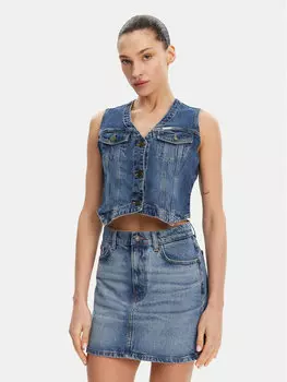 Жилет стандартного кроя W5GN74 D5M46 Guess, синий