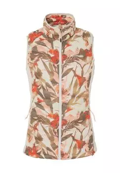 Жилет стеганый Паудер Пасс, воротник стойка, утепленный, женский Columbia, бежевый