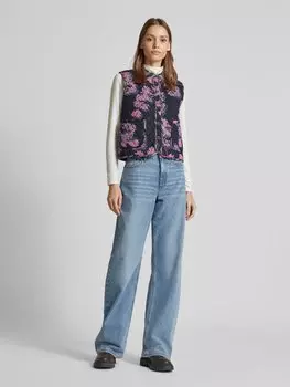 Жилет стеганый с накладными карманами модель «Каир» LOLLYS LAUNDRY, синий