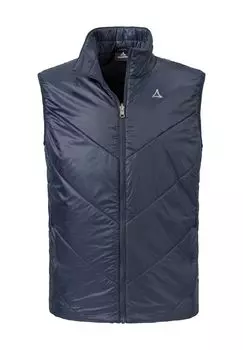 Жилет стеганый "Тис", воротник стойка, ветронепроницаемый, мужской Schoffel, цвет 8820 Navy Blazer