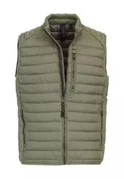 Жилет стеганый водоотталкивающий, воротник стойка, мужской CASAMODA, цвет Tuerkis