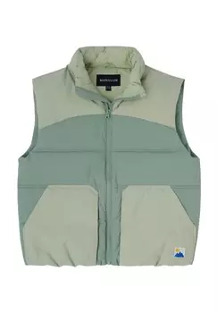 Жилет стеганый, воротник стойка, детский MANGUUN, цвет 2 Lily Pad/desert