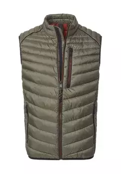 Жилет стеганый, воротник стойка, мужской CASAMODA, зеленый