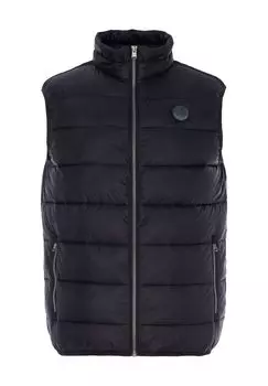 Жилет стеганый, воротник стойка, мужской Globetrotter, черный