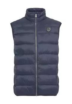 Жилет стеганый, воротник стойка, мужской Globetrotter, цвет Navy Tcx