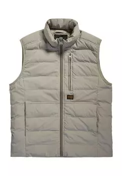 Жилет стеганый, воротник стойка, нагрудный карман, мужской G-STAR RAW, цвет Elephant Ski