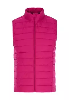 Жилет стеганый, воротник стойка, складной, женский GALERIA essentials, цвет Fuchsia