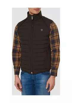 Жилет стеганый, воротник стойка, утепляющий, мужской WELLENSTEYN, цвет Darkarmy