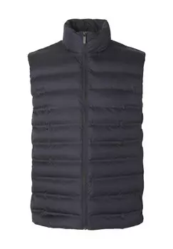 Жилет стеганый, воротник стойка, водоотталкивающий, мужской SELECTED, цвет Sky Captai