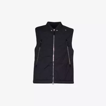 Жилет stellina из эластичной ткани с вышитым логотипом Stone Island, черный