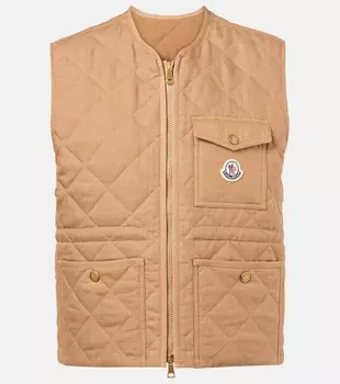 Жилет стёганый льняной Vigny Moncler, 22C - Camel