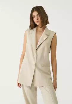 Жилет Stradivarius, бежевый