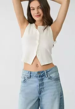 Жилет Stradivarius, бежевый