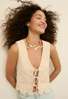 Жилет Stradivarius, цвет Stone