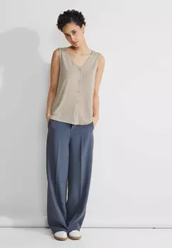 Жилет Street One, бежево-пестрый