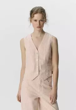 Жилет STREIFEN Object, светло-розовый
