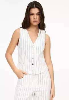 Жилет STRIPED PULL&BEAR, белый