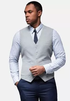 Жилет STRUCTURED WITH PATCH POCKETS Ombre, серый