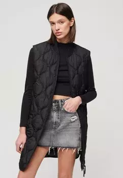 Жилет STUDIOS LONG LINER Superdry, черный