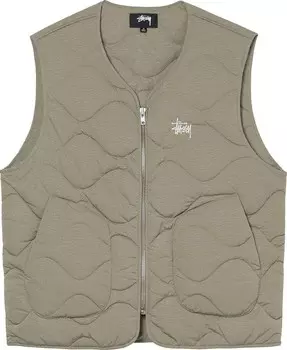 Жилет Stussy Recycled Nylon Liner Vest 'Coyote', зеленый