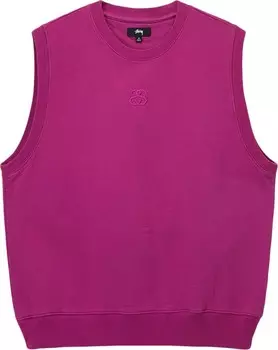 Жилет Stussy Ss-Link Fleece Vest 'Magenta', розовый