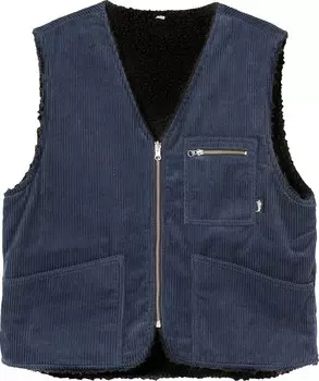 Жилет Stussy Wide Wale Reversible Vest 'Navy', разноцветный