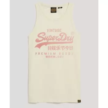 Жилет Superdry Classic Vl Heritage, бежевый