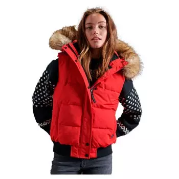 Жилет Superdry Ella Gilet, красный