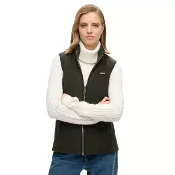Жилет Superdry Estate Fleece, зеленый