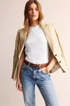 Жилет Supersoft с оборками Boden, белый