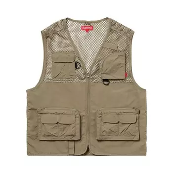 Жилет Supreme Mesh Cargo Vest Light Olive, зеленый
